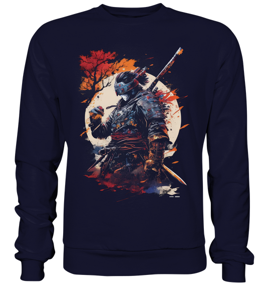 Herren Sweatshirt Pullover Unisex für Damen und Herren Samurai Bushido Japan Katana 2374