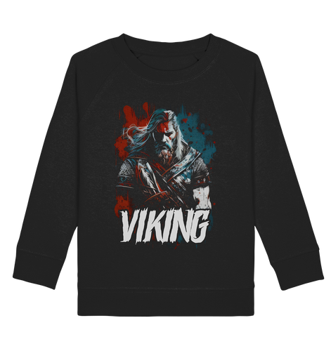 Kids Sweatshirt für Kinder Jungen und Mädchen Wikinger Nordmann Odin Valhalla 7280
