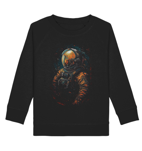 Kids Sweatshirt für Kinder Jungen und Mädchen Astronaut Retro NASA Universum 9404 - DragonHive