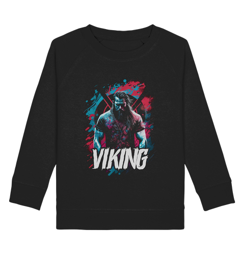 Kids Sweatshirt für Kinder Jungen und Mädchen Wikinger Nordmann Odin Valhalla 7577