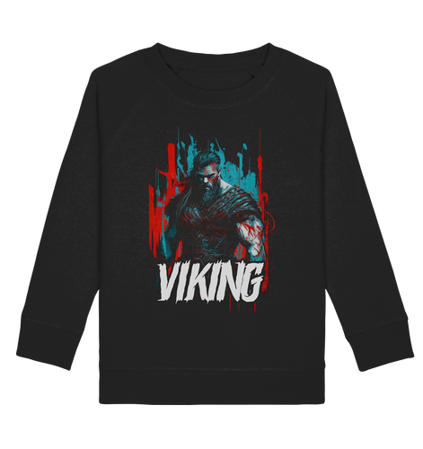 Kids Sweatshirt für Kinder Jungen und Mädchen Wikinger Nordmann Odin Valhalla 6754