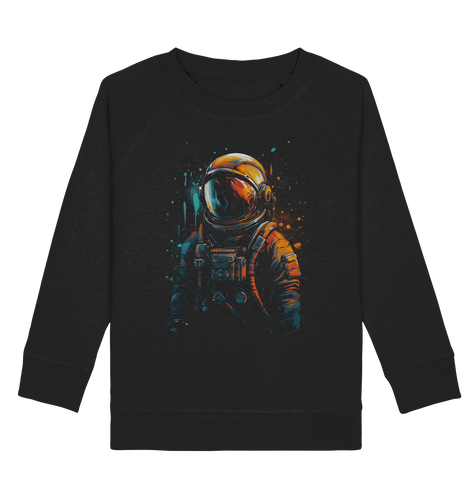 Kids Sweatshirt für Kinder Jungen und Mädchen Astronaut Retro NASA Universum 4288 - DragonHive