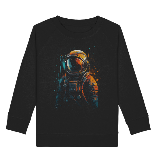 Kids Sweatshirt für Kinder Jungen und Mädchen Astronaut Retro NASA Universum 4288 - DragonHive