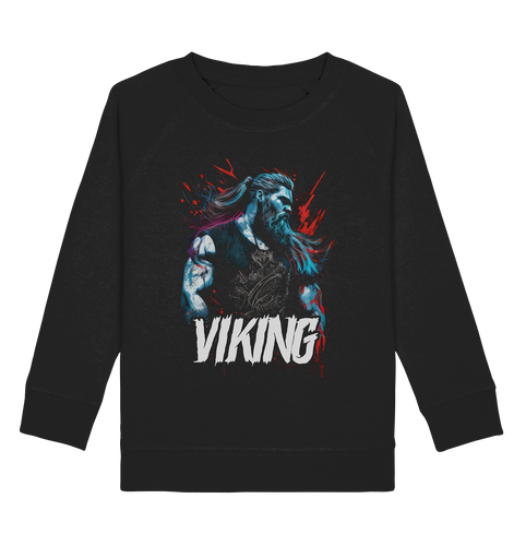 Kids Sweatshirt für Kinder Jungen und Mädchen Wikinger Nordmann Odin Valhalla 9015