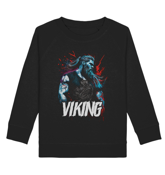Kids Sweatshirt für Kinder Jungen und Mädchen Wikinger Nordmann Odin Valhalla 9015