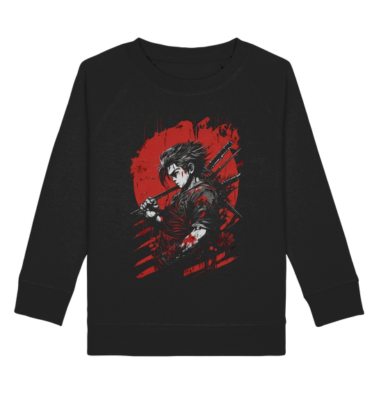 Kids Sweatshirt für Kinder Jungen und Mädchen Samurai Bushido Japan Katana 8763