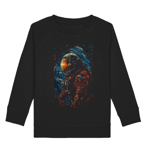 Kids Sweatshirt für Kinder Jungen und Mädchen Astronaut Retro NASA Universum 2446