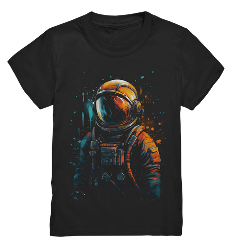 Kids T-Shirt für Kinder Jungen und Mädchen Astronaut Retro NASA Universum 4288 - DragonHive