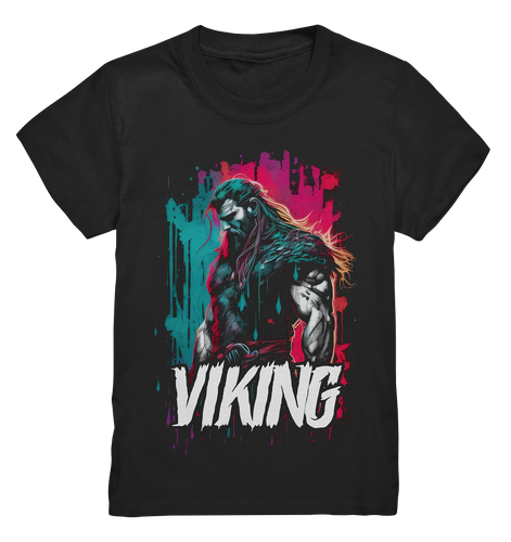 Kids T-Shirt für Kinder Jungen und Mädchen Wikinger Nordmann Odin Valhalla 8772