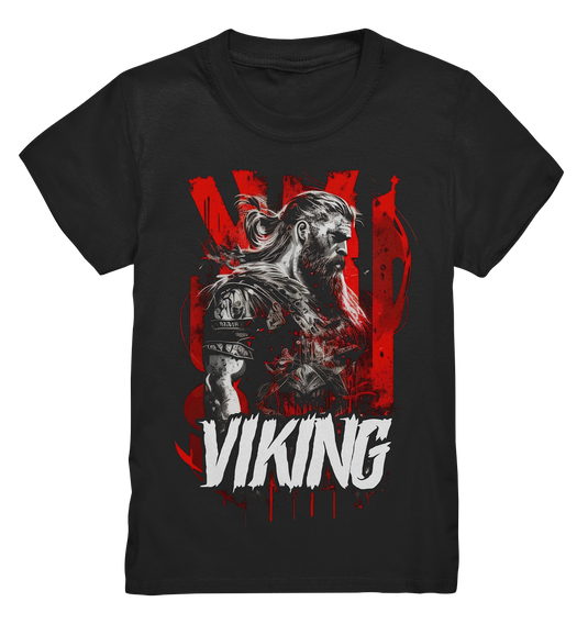 Kids T-Shirt für Kinder Jungen und Mädchen Wikinger Nordmann Odin Valhalla 3731