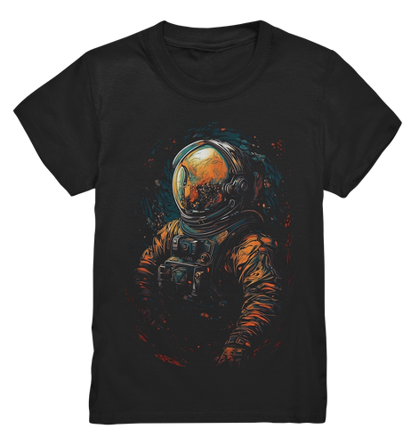 Kids T-Shirt für Kinder Jungen und Mädchen Astronaut Retro NASA Universum 9404 - DragonHive
