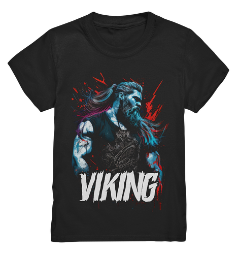 Kids T-Shirt für Kinder Jungen und Mädchen Wikinger Nordmann Odin Valhalla 9015