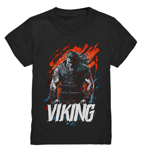 Kids T-Shirt für Kinder Jungen und Mädchen Wikinger Nordmann Odin Valhalla 7887