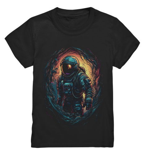 Kids T-Shirt für Kinder Jungen und Mädchen Astronaut Retro NASA Universum 9561 - DragonHive