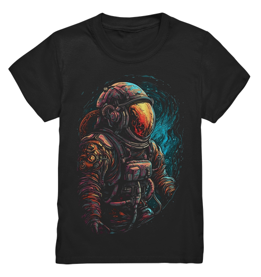Kids T-Shirt für Kinder Jungen und Mädchen Astronaut Retro NASA Universum 2481 - DragonHive