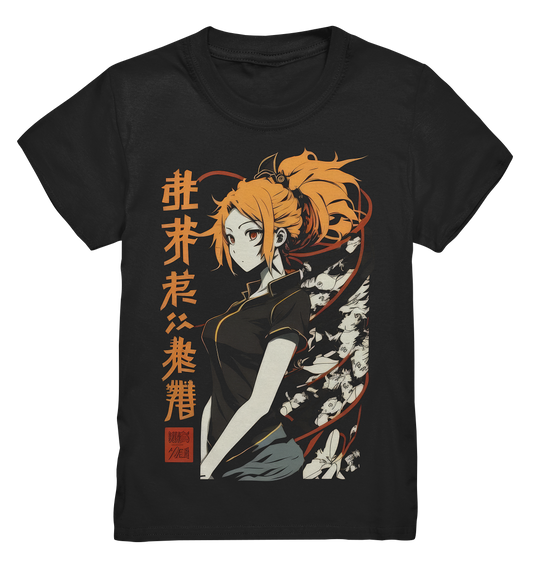 Kids T-Shirt für Kinder Jungen und Mädchen Anime und Manga mit Kanji im Streetwear Look 5654