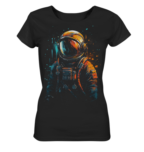 Damen Shirt Frauen T-Shirt Lady Ladies Astronaut Retro NASA Universum 4288 - DragonHive