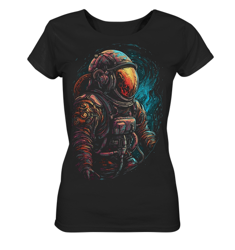 Damen Shirt Frauen T-Shirt Lady Ladies Astronaut Retro NASA Universum 2481 - DragonHive