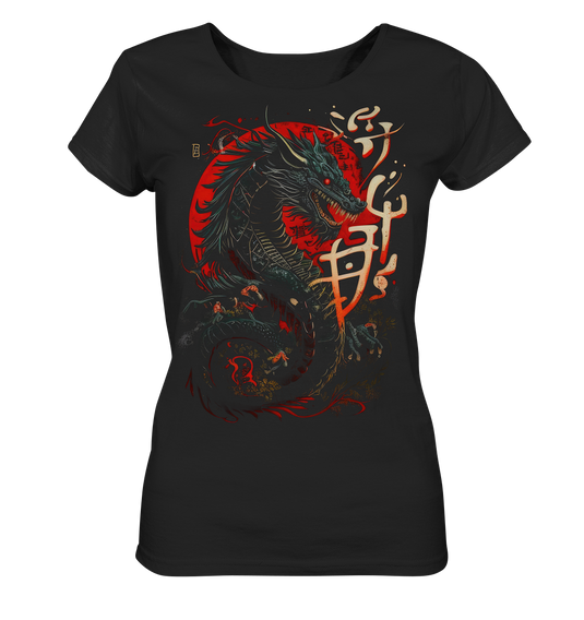Damen Shirt Frauen T-Shirt Lady Ladies Dragon - Samurai Bushido Japan Katana Drache 3952 - DragonHive