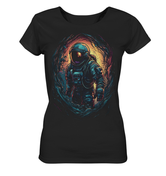 Damen Shirt Frauen T-Shirt Lady Ladies Astronaut Retro NASA Universum 9561 - DragonHive