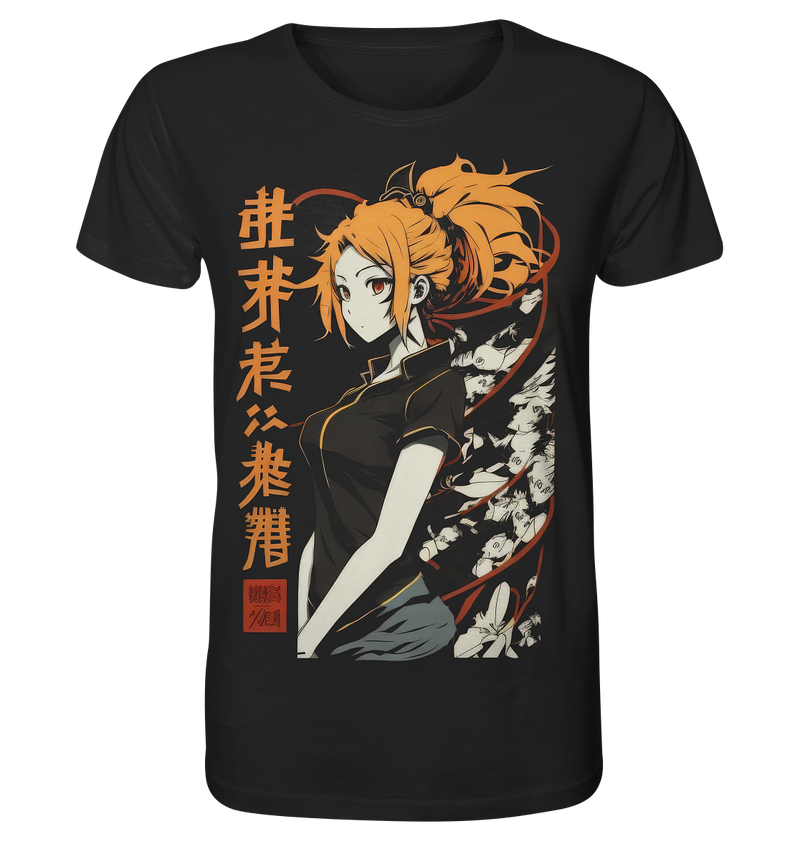 Laden Sie das Bild in Galerie -Viewer, Herren T-Shirt Anime und Manga mit Kanji im Streetwear Look 5654
