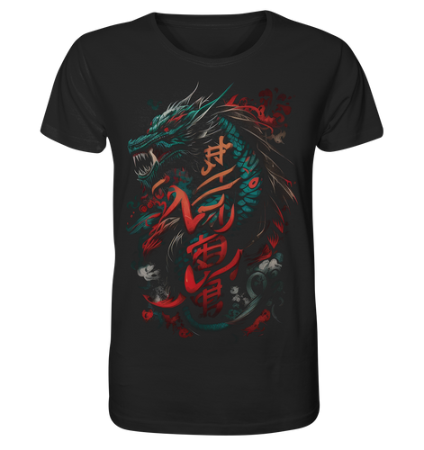 Herren T-Shirt Dragon - Samurai Bushido Japan Katana Drache 8969 - DragonHive