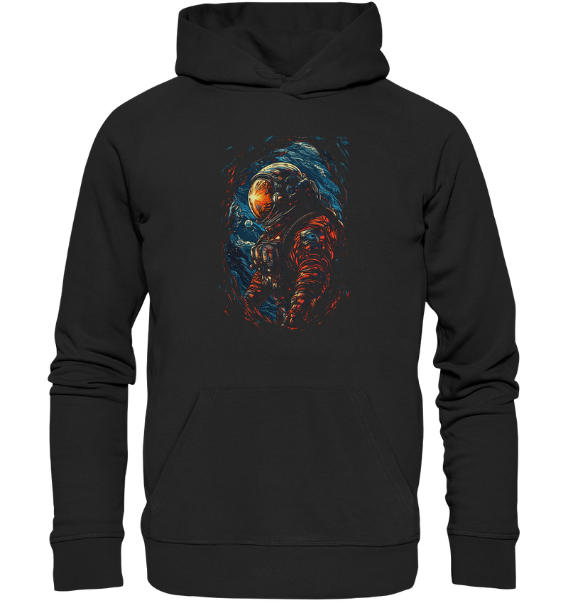 Laden Sie das Bild in Galerie -Viewer, Unisex Hoodie Kapuzenpullover für Männer und Frauen Astronaut Retro NASA Universum 2446
