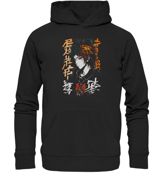 Unisex Hoodie Kapuzenpullover für Männer und Frauen Anime und Manga mit Kanji im Streetwear Look 8322