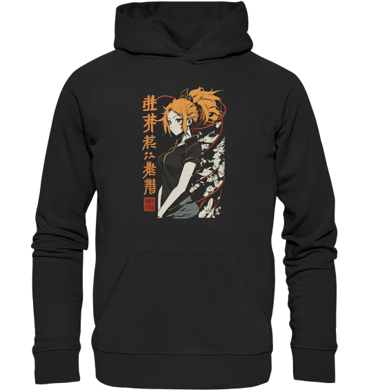 Unisex Hoodie Kapuzenpullover für Männer und Frauen Anime und Manga mit Kanji im Streetwear Look 5654