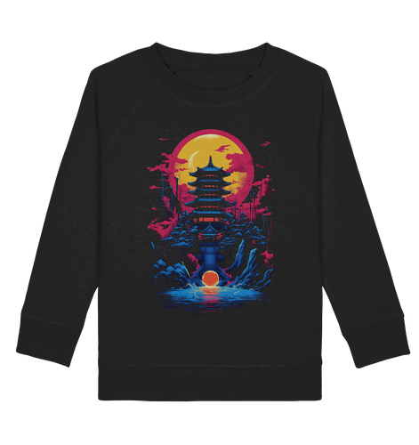 Kids Sweatshirt for Children Boys and Girls Anime Samurai Bushido Japan Japanese Temple 2473