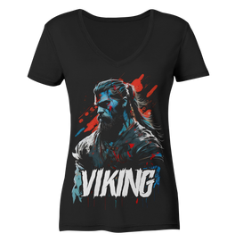 Women's V-Neck Shirt Women's T-Shirt Viking Norse Odin Valhalla 6975