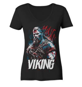 Women's V-Neck Shirt Women's T-Shirt Viking Norse Odin Valhalla 9450
