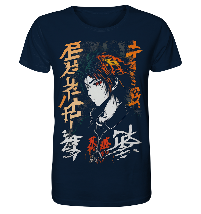 Load image into Gallery viewer, Men&#39;s t-shirt anime and manga with kanji in streetwear look 8322
