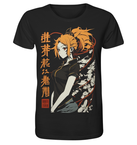 Men's t-shirt anime and manga with kanji in streetwear look 5654