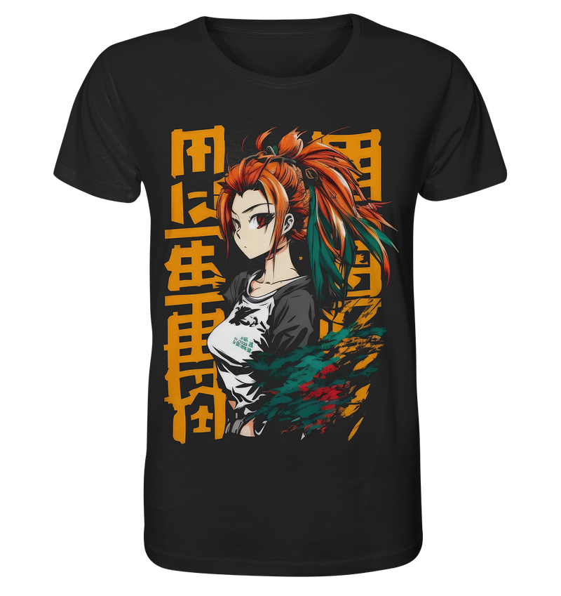 Load image into Gallery viewer, Men&#39;s t-shirt anime and manga with kanji in streetwear look 5868
