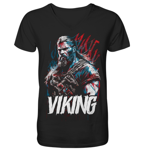 V-neck shirt for men Men's t-shirt Viking Norse Odin Valhalla 9450